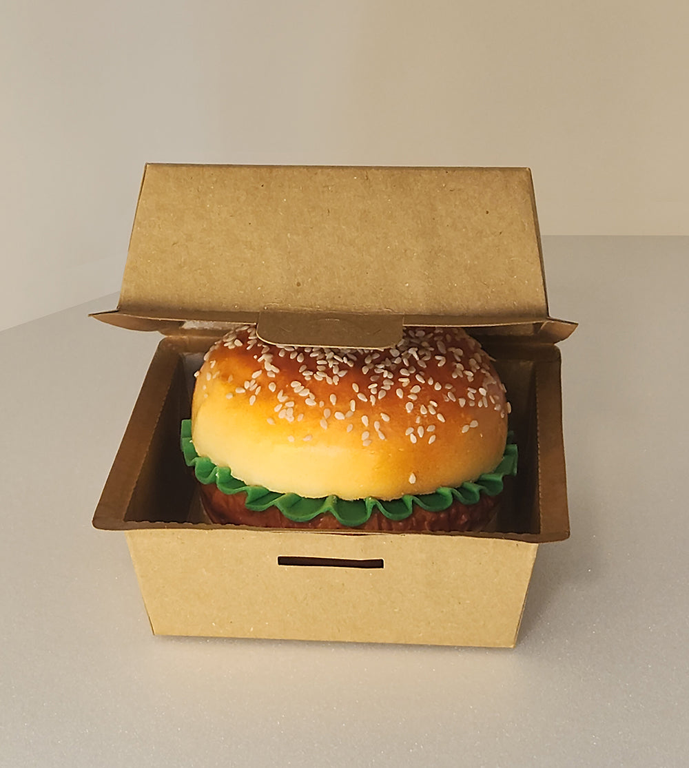 Take out paper containers (4.13"x 4.13" x H3.54) Hamburger box, 100pcs