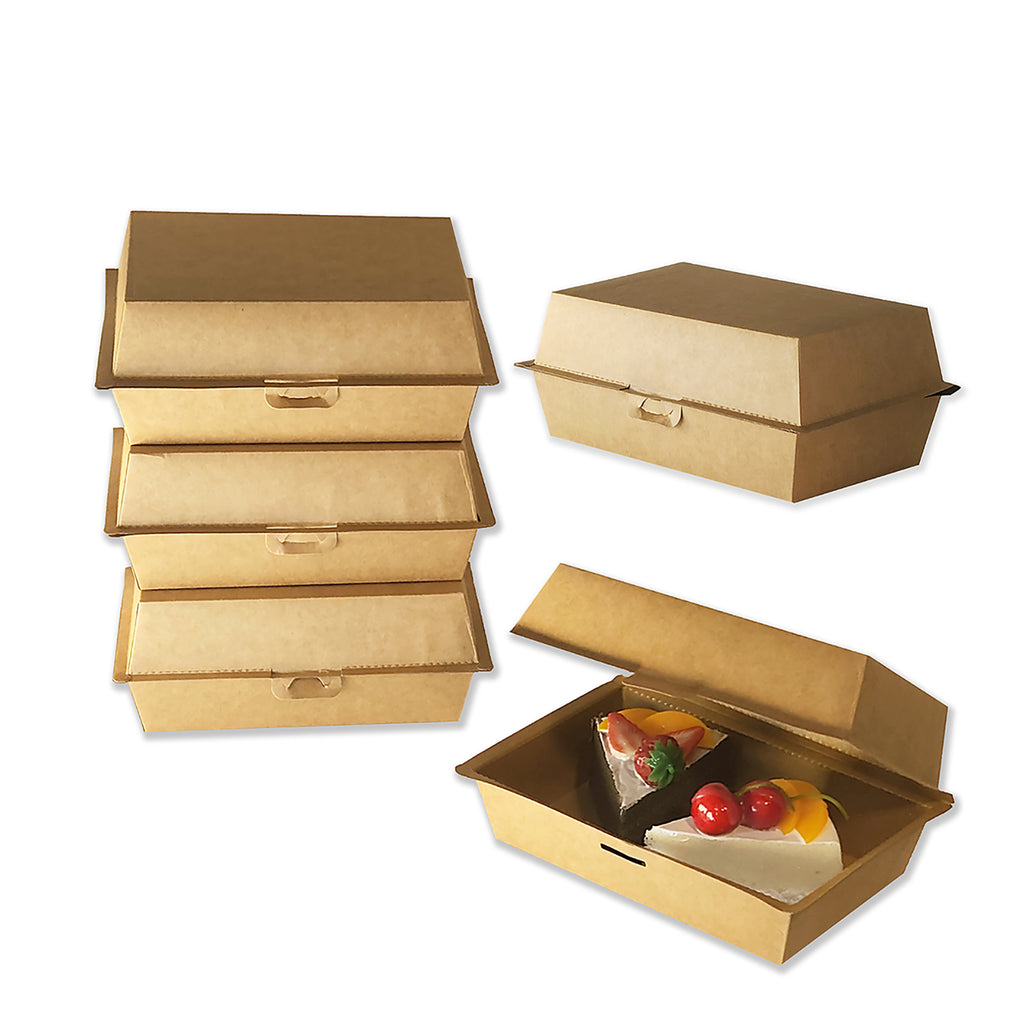Take out paper containers (7.08"x 4.3" x H3.3), Hamburger box, 75pcs