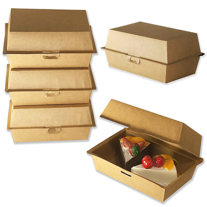 Take out paper containers (7.08"x 4.3" x H3.3), Hamburger box, 75pcs