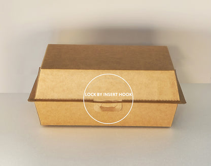 Take out paper containers (7.08"x 4.3" x H3.3), Hamburger box, 75pcs