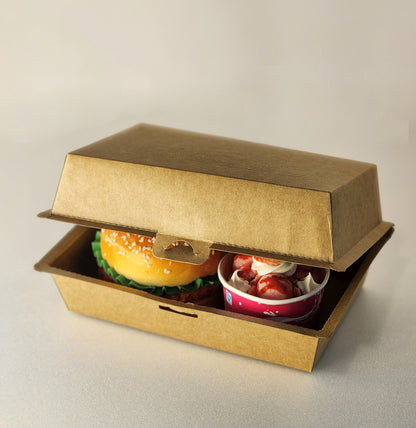 Take out paper containers (7.08"x 4.3" x H3.3), Hamburger box, 75pcs